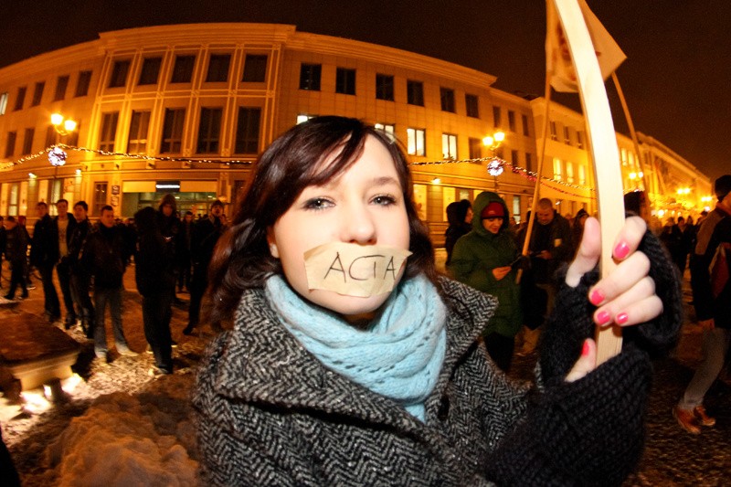 Białystok ACTA - Manifestacja